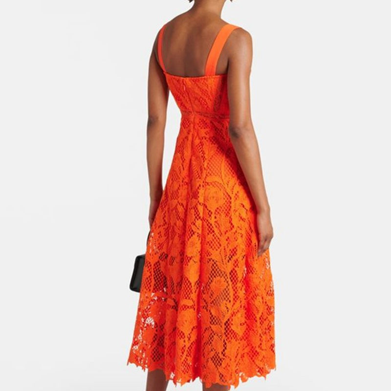 Vestido Naranja Cocktail