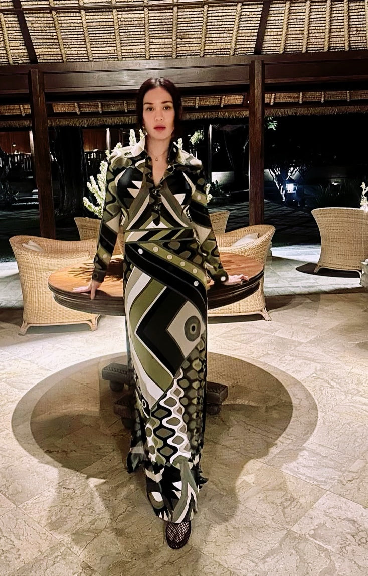 Vestido geométrico