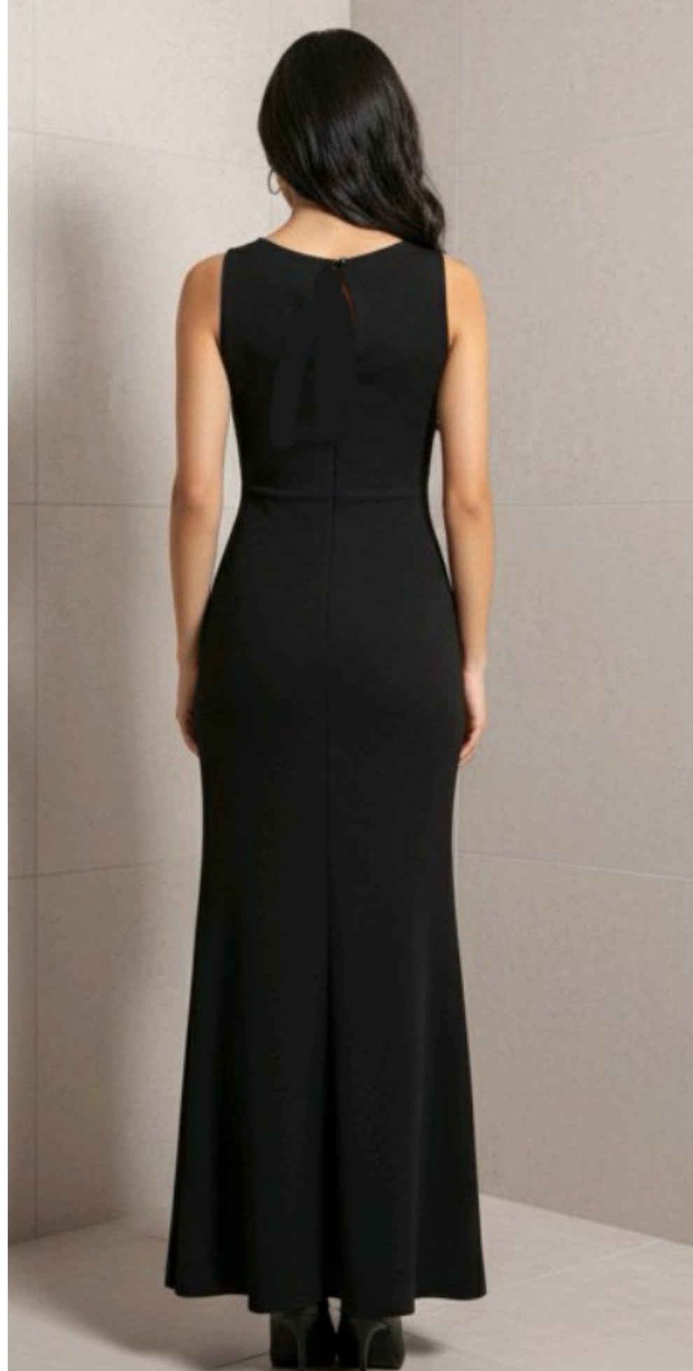 Vestido negro largo Marie