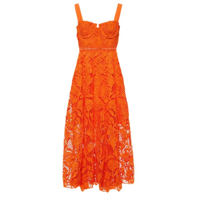 Vestido Naranja Cocktail