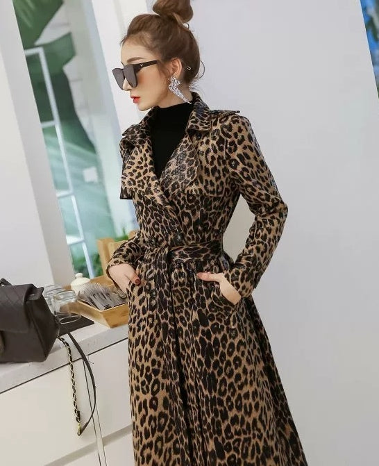 Gabardina animal print