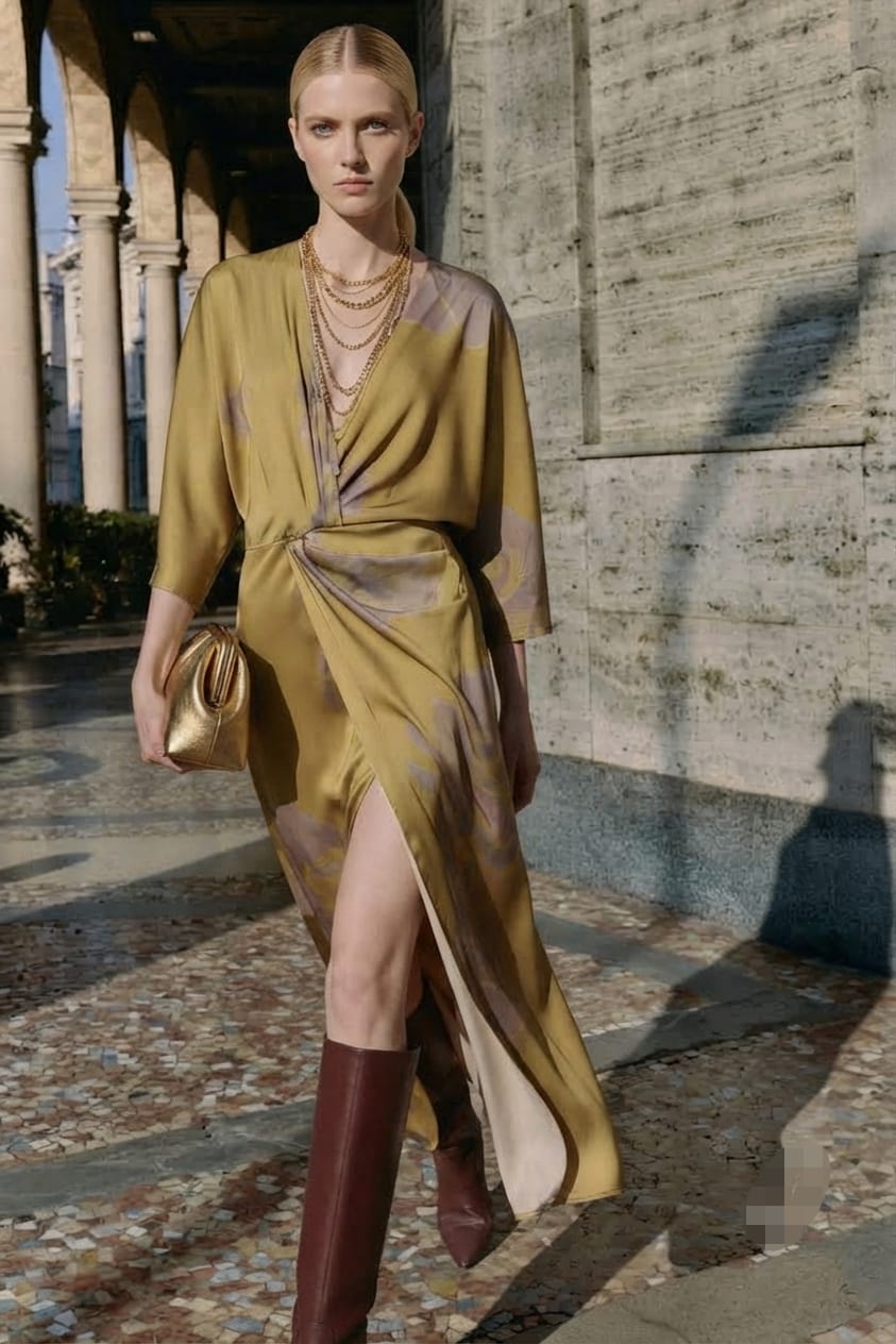 Vestido nudo cintura