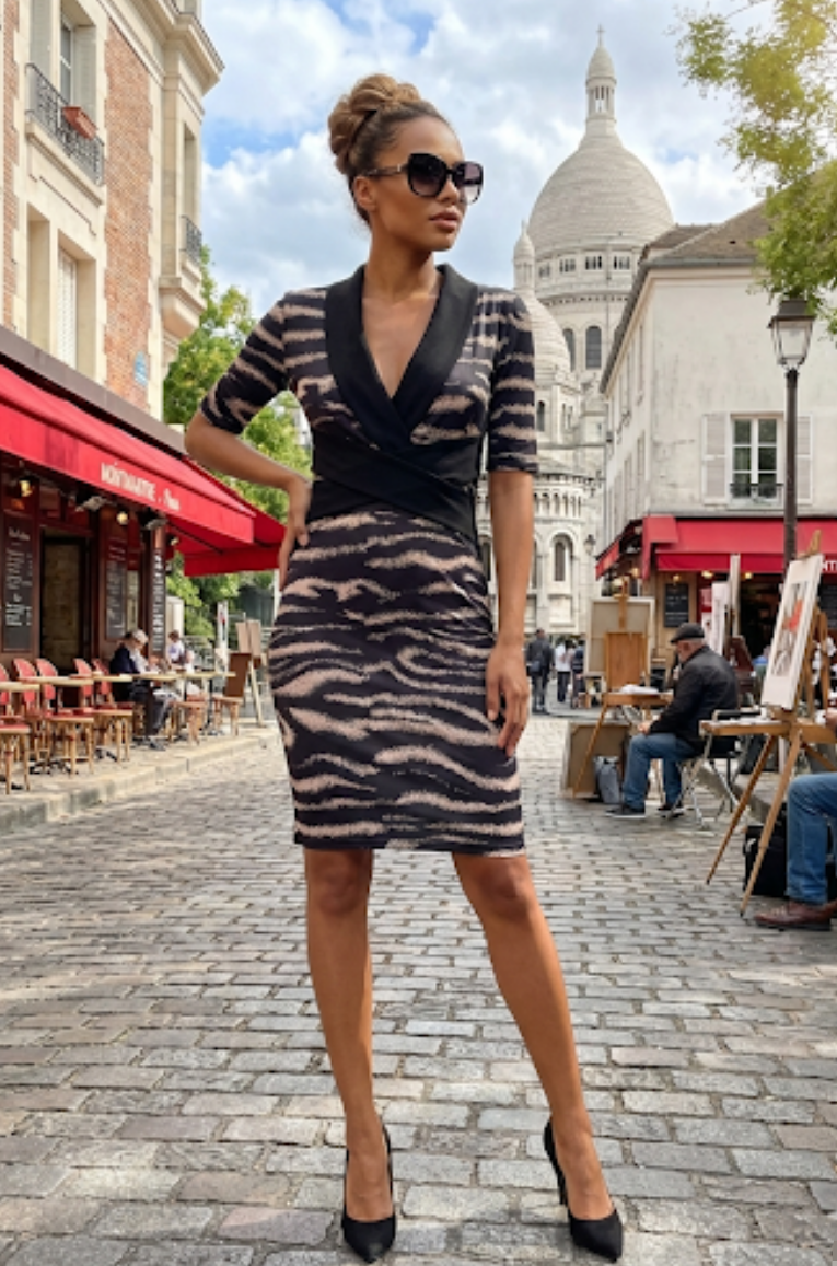 Vestido animal print