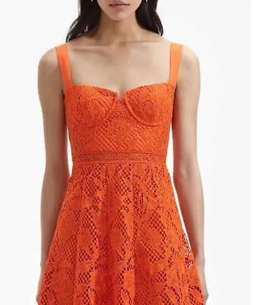 Vestido Naranja Cocktail