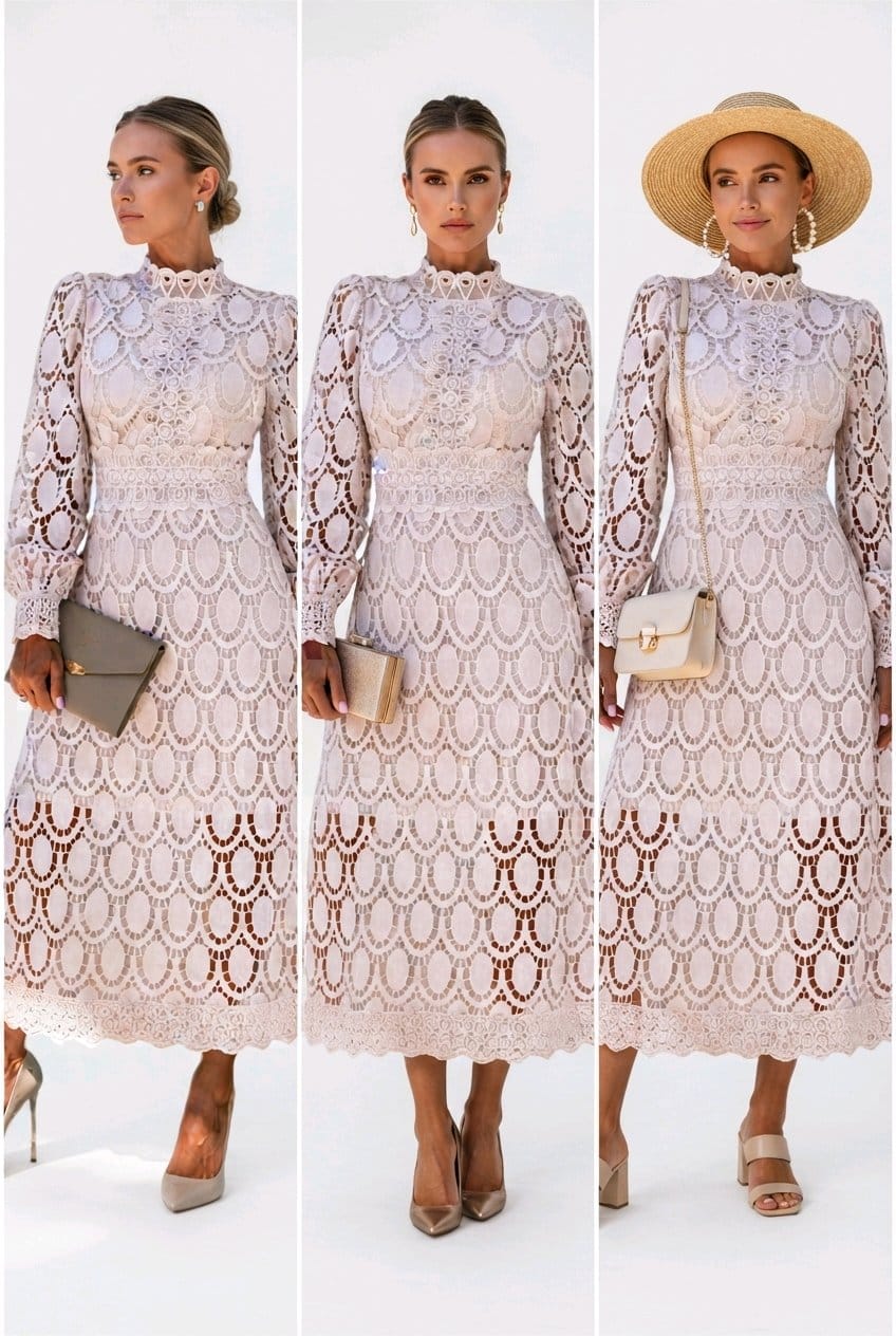 Vestido gipiur paté