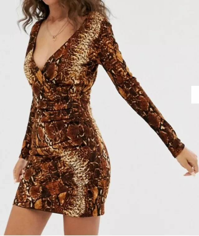 Vestido Animal print corto