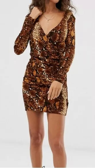 Vestido Animal print corto