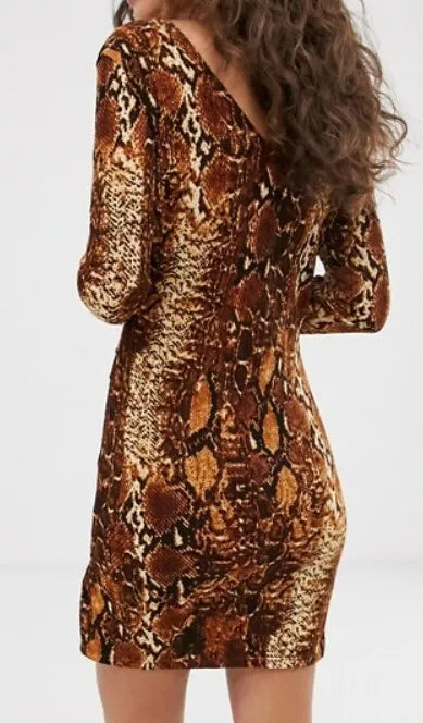 Vestido Animal print corto